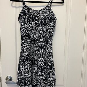 Black and White Patterned Romper